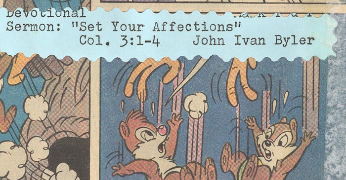 set your affections above