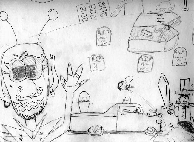 Graven image drawing
