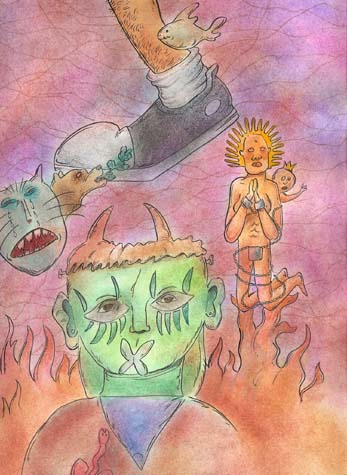 Pain-man in pain 